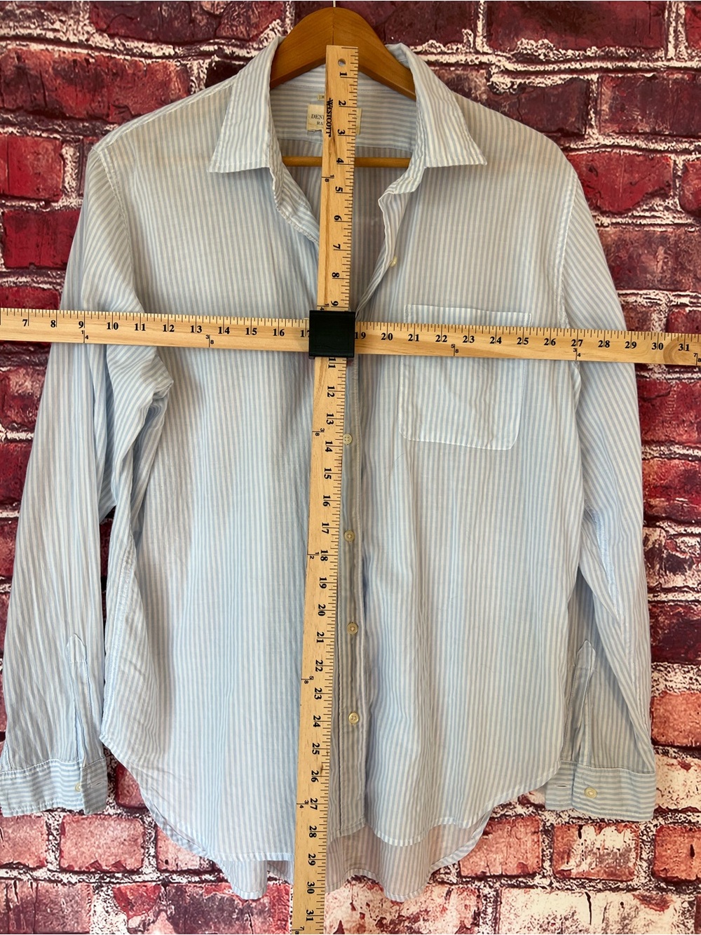 Denim & Supply Ralph Lauren RL Boyfriend Striped Button Down Shirt XL - Picture 6 of 6